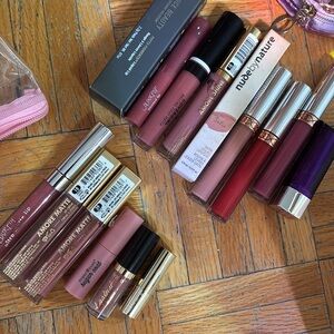 Set of lipsticks, most swatched once